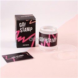 Go! Stamp, набор для стемпинга No Glitter: двойной штамп и мини-скрапер