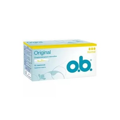 o.b. Original Normal - Тампоны женские гигиенические, 16 шт