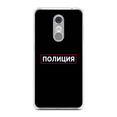 Силиконовый чехол Police logo на ZTE Blade A910