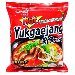 Лапша б\п Юккедянг Samyang, Корея, 120 г, Акция