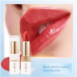 Бальзам для губ полупрозрачный с оттенком Sadoer Red Cherry, 3,8 гр.