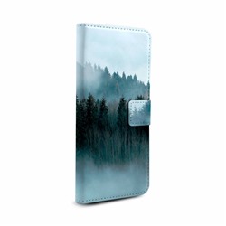 Чехол-книжка Лес в голубом тумане на Samsung Galaxy A50