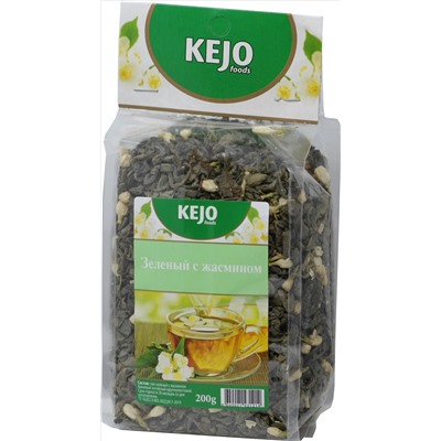 KejoFoods. Зеленый с жасмином 200 гр. мягкая упаковка