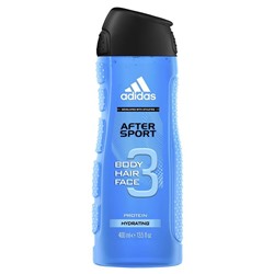 Гель для душа, Умывания и Шампунь Adidas Action-3 After Sport 400мл