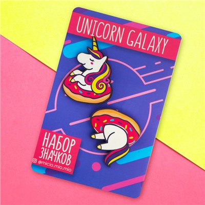 Значок на подложке «Unicorn galaxy» 8 х 12 см