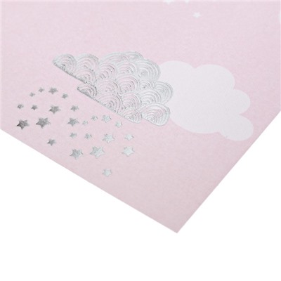 Бумага для скрапбукинга с фольгированием «Волшебные облака», 20 × 20 см, 250 г/м