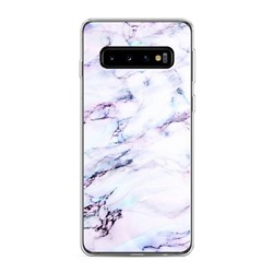 Силиконовый чехол Радужный мрамор на Samsung Galaxy S10