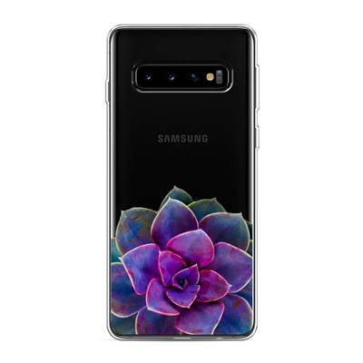Силиконовый чехол Каменная роза арт на Samsung Galaxy S10