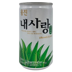 Фруктовый напиток Алоэ с добавлением мякоти и сахара My Love Woongjin, Корея, 180 мл Акция