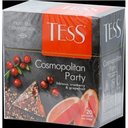 TESS. Pyramids Collection. COSMOPOLITAN PARTY (травяной) карт.пачка, 20 пирамидки