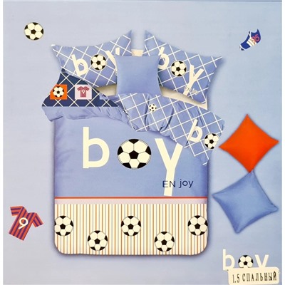 Постельное белье сатин для детей коллекция Милано HM2006 Футболист