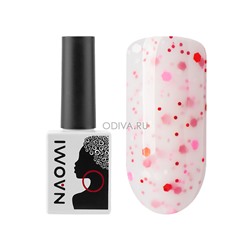 Naomi, Milky Splash - каучуковая бескислотная молочная база с шестигранниками (Pink/Red), 10 мл