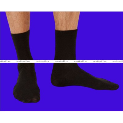 Белорусский хлопок носки мужские гладкие чёрные