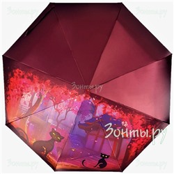 Сатиновый зонт с котами  Style 1620-04