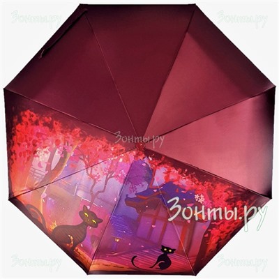 Сатиновый зонт с котами  Style 1620-04