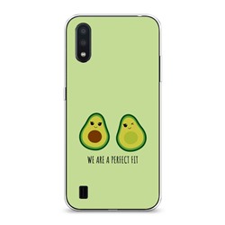 Силиконовый чехол Парочка авокадо на Samsung Galaxy A01