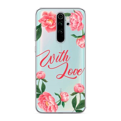 Силиконовый чехол With Love на Xiaomi Redmi Note 8 Pro