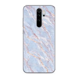 Силиконовый чехол Сиреневый мрамор на Xiaomi Redmi Note 8 Pro