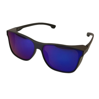 Солнцезащитные мужские очки BENTLEY, поляризованные, чёрные, зеркальные, 54132-Р2017 С1, арт.354.365