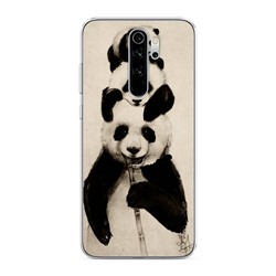 Силиконовый чехол Семейство панды на Xiaomi Redmi Note 8 Pro