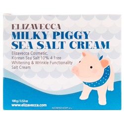 Крем для лица с морской солью Milky Piggy Sea Salt Cream Elizavecca, Корея, 100 г
