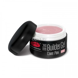 PNB, Builder Gel Cover Pink - моделирующий гель (камуфлирующий розовый), 15 мл