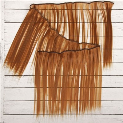 Волосы - тресс для кукол «Прямые» длина волос: 25 см, ширина:100 см, цвет № 27А