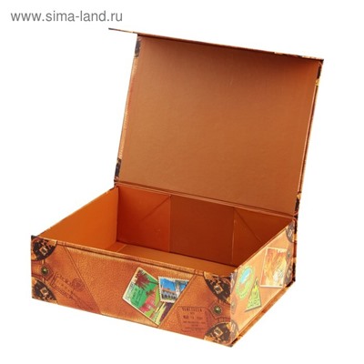 060-6614 Подарочная коробка-трансформер "Чемодан" 9 х 28 х 21 см