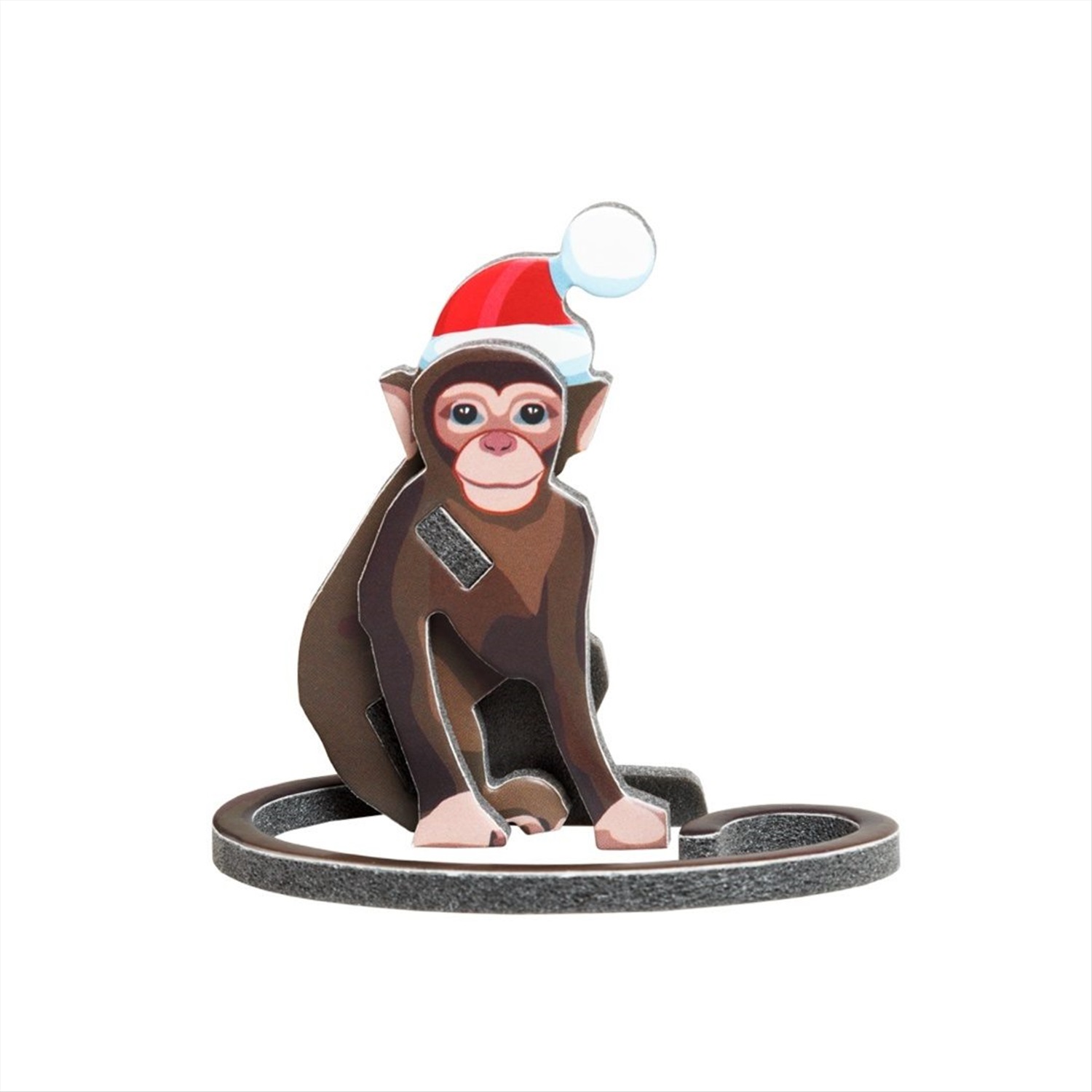 Фотография обезьяна Рождество Санта-Клаус Новогодняя ёлка x