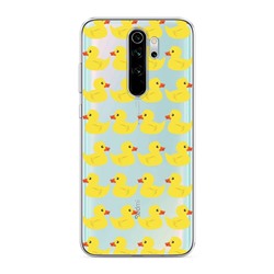 Силиконовый чехол Уточки фон на Xiaomi Redmi Note 8 Pro