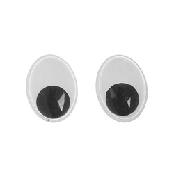 Глазки на клеевой основе, набор 84 шт, размер 1 шт: 1,5×2 см