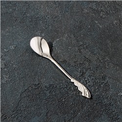 Ложка десертная Magistro «Перо», 12,5×2,5 см, цвет серебро