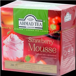 AHMAD TEA. Desserts Collection. Strawberry Mousse карт.пачка, 20 пирамидки