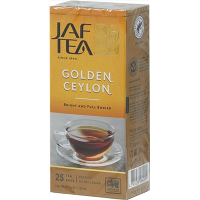 JAF TEA. Golden Ceylon карт.пачка, 25 пак.