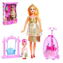 Кукла-модель «Беременная» с малышкой, с аксессуарами 4411805