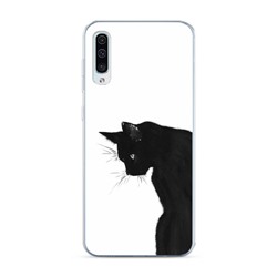 Силиконовый чехол Black cat на Samsung Galaxy A50