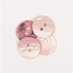 Пуговица Drops круглая (розовый) 15mm 618