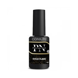 Patrisa nail, Gold Flake - топ глянцевый с золотыми хлопьями (без л/c), 8 мл