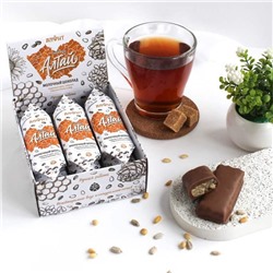 Любимый Алтай: молочный шоколад с кедровым орехом и ядром подсолнечника , 32 гр, Алфит