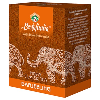 Чай чёрный листовой Darjeeling Indian Classic Tea Bestofindia 100 гр.