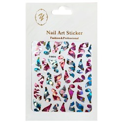 Nail Art Sticker, 2D стикер Z-D4310 (металлик, золото)