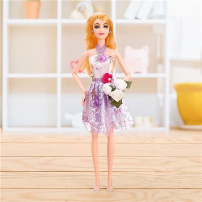 Кукла-модель шарнирная «Кристина» в платье, с аксессуаром, МИКС 4411819