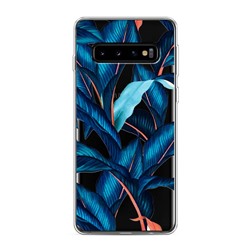 Силиконовый чехол Синие джунгли на Samsung Galaxy S10