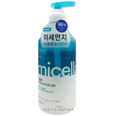 Мицеллярный шампунь для волос Derma and More, Корея, 600 мл