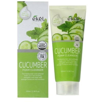 Ekel EKEL Cucumber Foam Cleanser Нежная пенка для умывания с экстрактомактом Огурца 100 мл