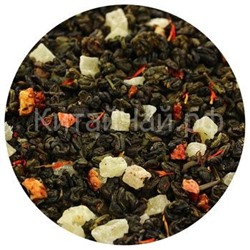 Чай зеленый - Земляника со сливками  - 100 гр