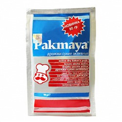 Дрожжи сухие активные "Pakmaya", 80 гр (Турция)