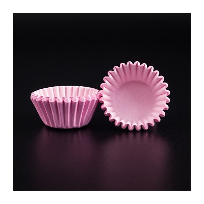 Капсулы бумажные для конфет Розовые 35*23 мм, 20-25 шт