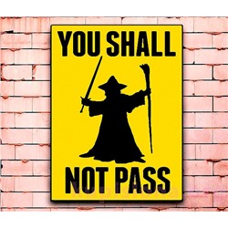Постер «You shall not pass» большой