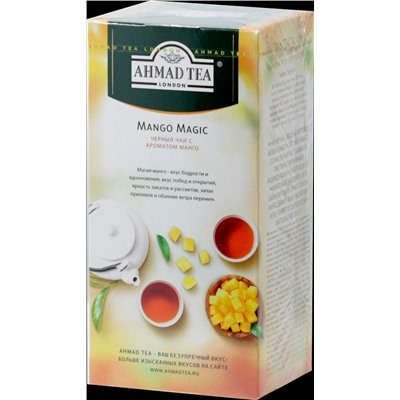 AHMAD TEA. Flavoured Collection. Mango Magic карт.пачка, 25 пак.